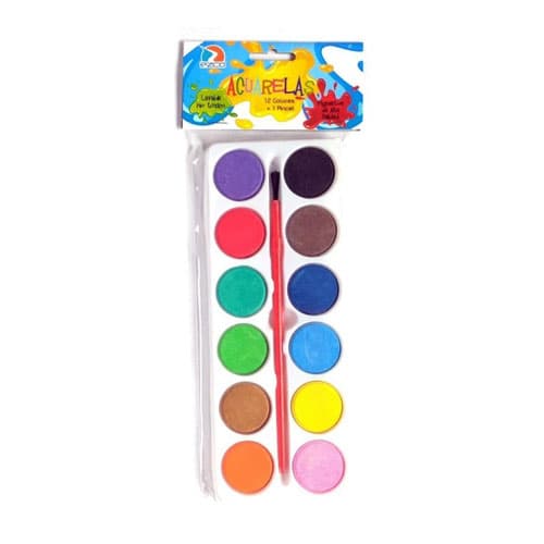 Acuarelas Ezco X 12 Colores Bl.