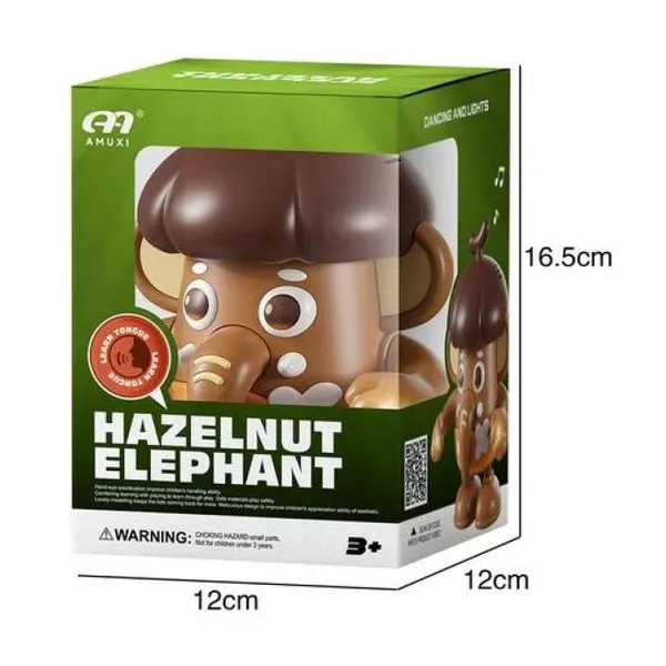 Elefante bailarín con luz, sonidos y repite lo que le decís mientras baila