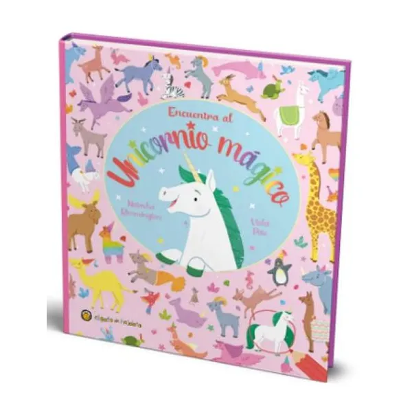 Encuentra al unicornio mágico con actividades tapa blanda 26x23 cm