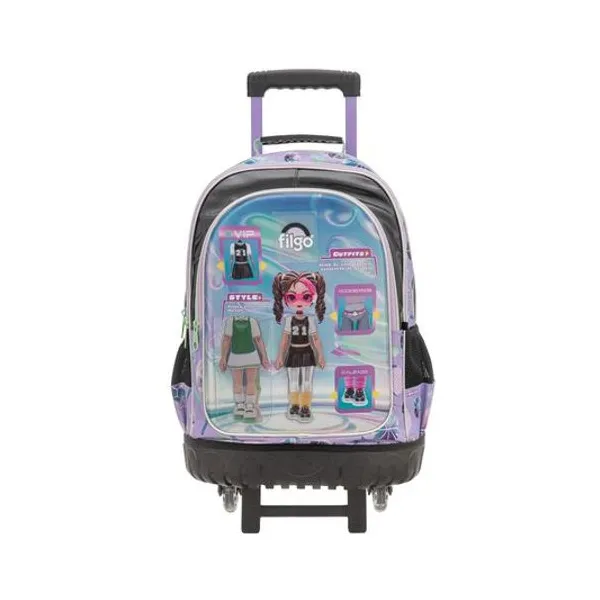 Mochila 18" con carro 3d digital style Filgo