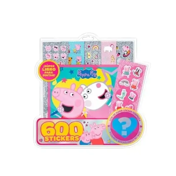 Blister editorial vertice 600 stickers Peppa Pig