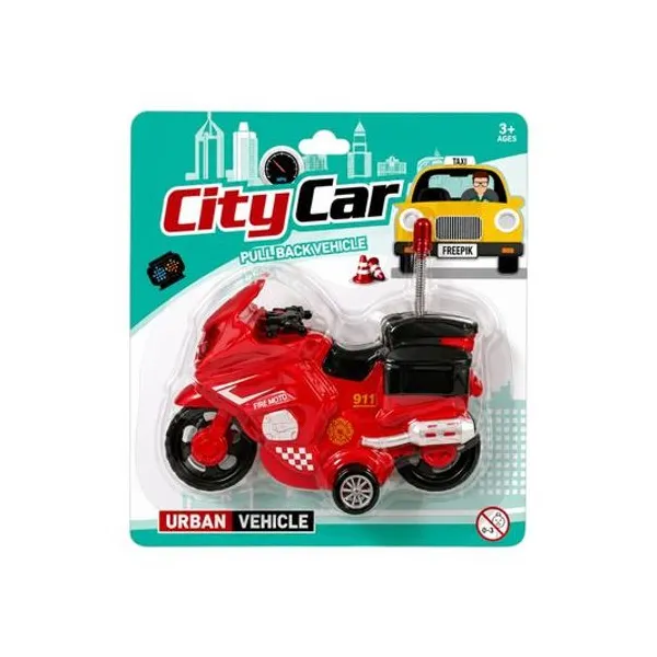 Moto a friccion en blister 14.5x15 cm