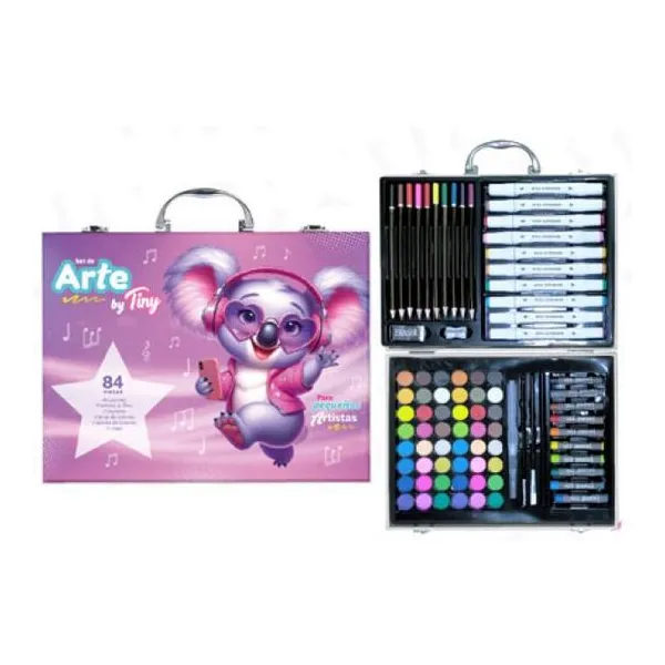 Set de Arte koala valija Tiny 30 x23 cm/84 piezas
