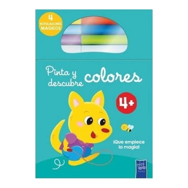 Pinta y descubre colores: canguro