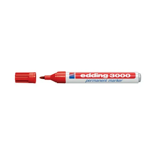 Marcador Edding e 3000 permanente para red.3 mmrojo
