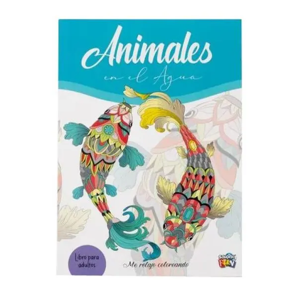 Me relajo coloreando: animales en el agua 20 28 cm