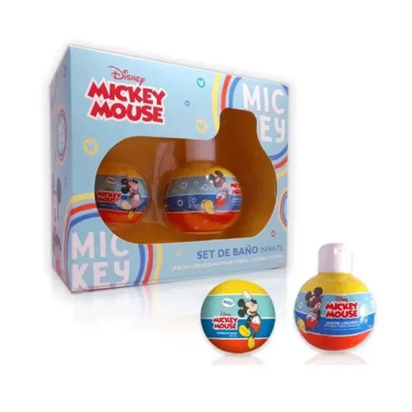 Set de baño mickey-bomba de baño y jabón liquido antibacterial x160g