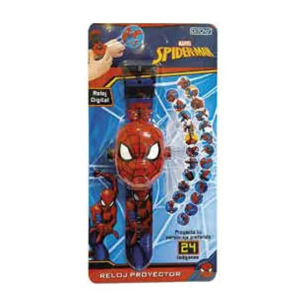 Reloj proyector Spiderman