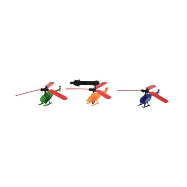Helicóptero con lanzador en bolsa 8 cm x1