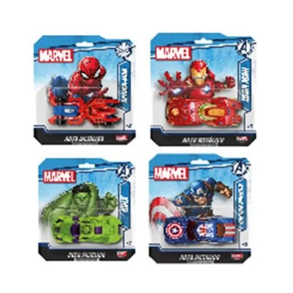 Autitos metalicos Avengers spiderman-ironman - captain América - hulk