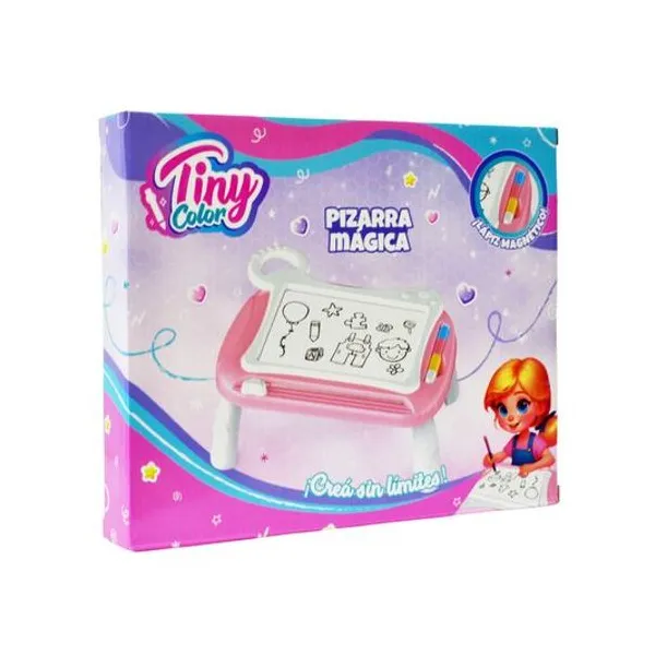 Mesita con pizarra mágica y accesorios Tiny 25.x21.x3 cm 55928