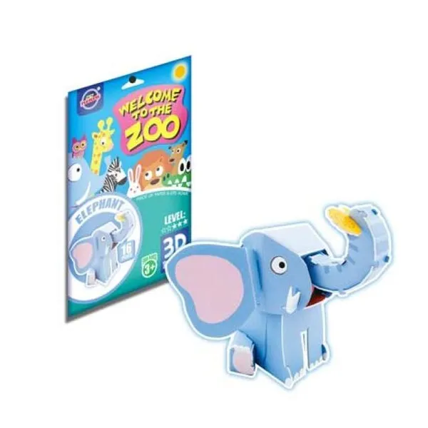 Rompecabezas 3d elefante 16 pcs