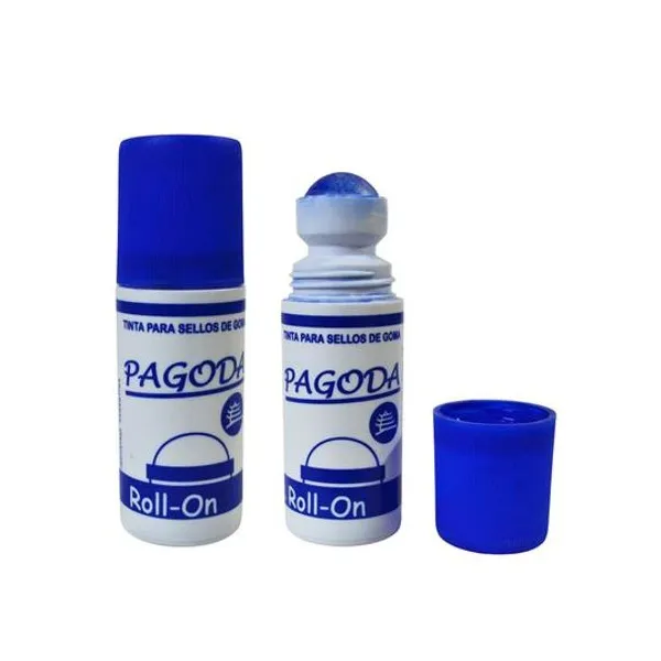 Tinta para sellos roll-on 70cc azul pagoda