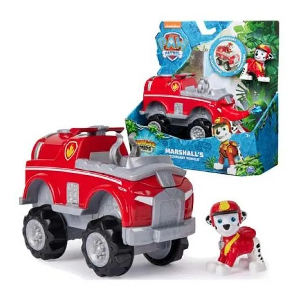 Paw Patrol - jungle pups vehículo con figura y accesorios.