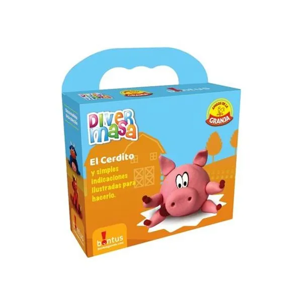 Set de masas divermasa: el cerdito en caja 14.5x16 cm -