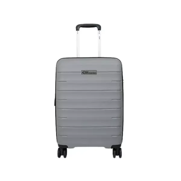 Valija 24" elf n.° 3430 polipropileno mediana con carro gris