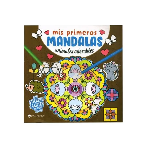 Libro mis primeras mandalas: animales adorables 20x19.5 cm concepto