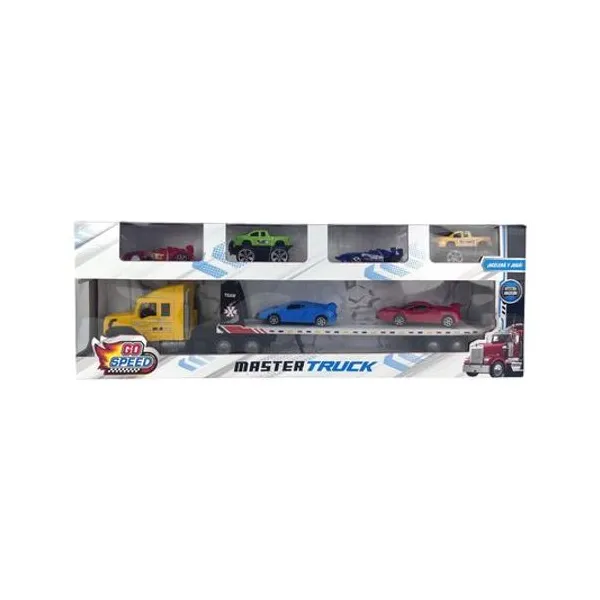 Camión transporta vehiculos en caja 62x22x9 cm