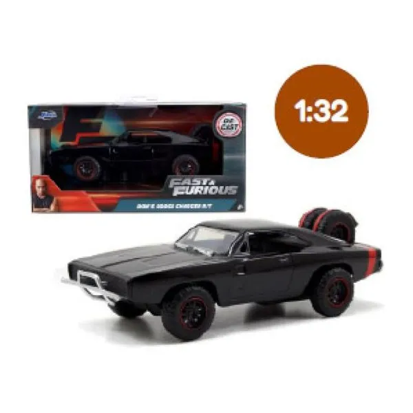 Jada - auto escala 1:32 fast & furious dodge charger offroad 1970 negro - en caj