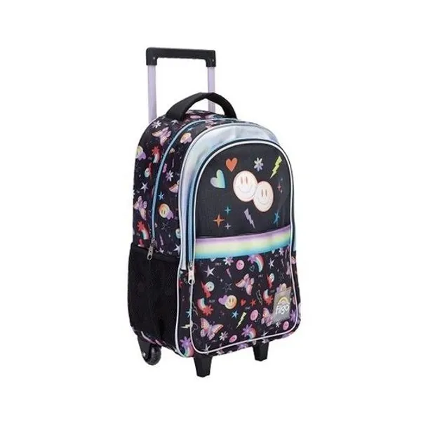 Mochila 18" con carro starpak emoji Filgo