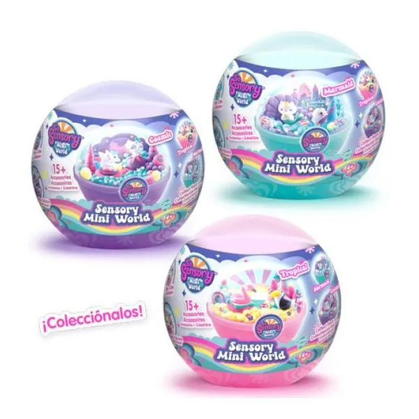 So sensory - playset 08 cm mini word surtido "tropical/mermaid/cosmic