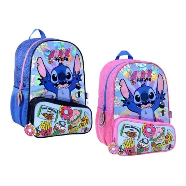 Mochila 16" espalda Stitch snacks