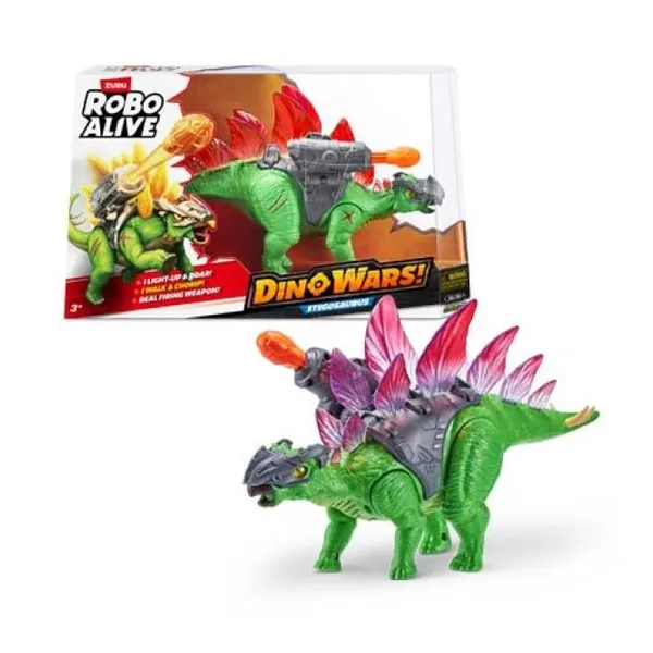 Robo alive stegosaurio dino wars de guerra 25 cm realista