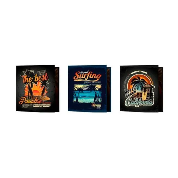 Carpeta carta 3x40 holografica on the wave rexon