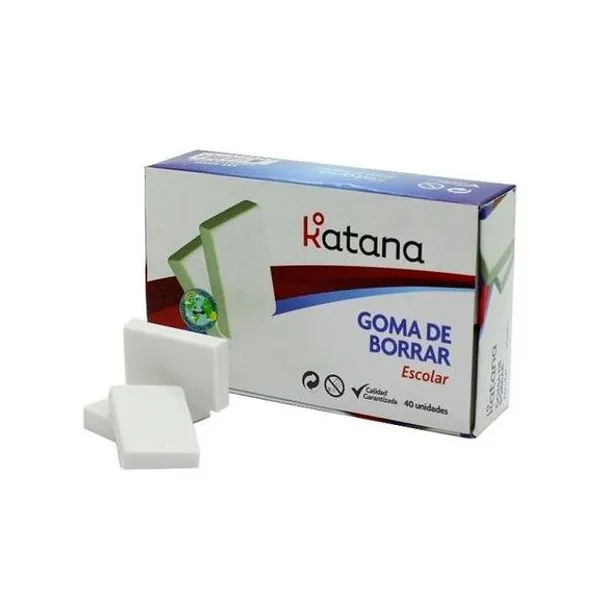Goma de borrar lápiz caja x40 Katana