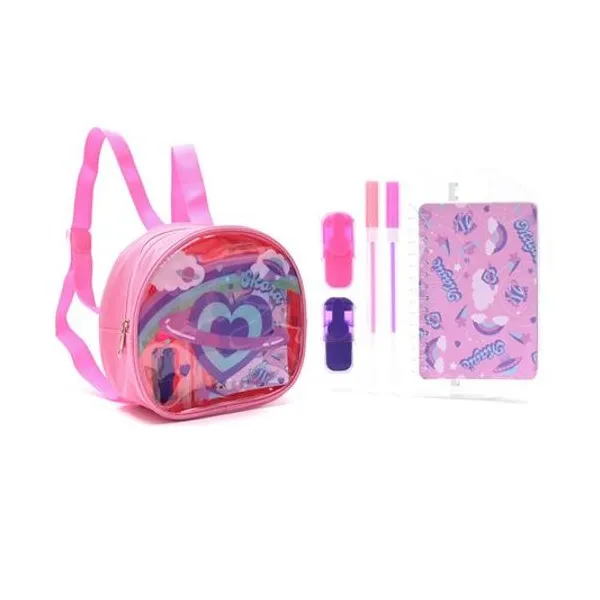 Mochila con set de útiles planeta 21x8x19 cm Skora