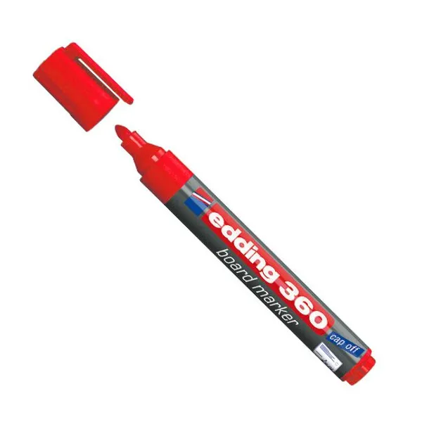 Marcador Edding e 360 para pizarra para red.rojo con plast.