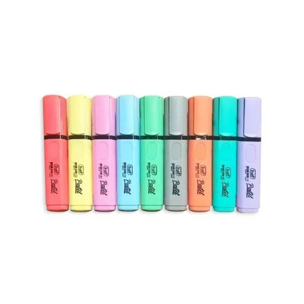Resaltador pastel punta biselada high texter caja x10 t