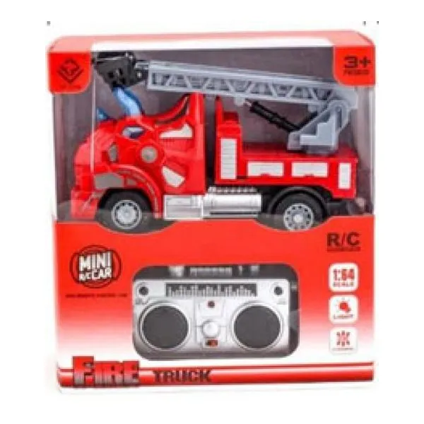 Camión de bomberos a radio control 18 x16 x8 cm