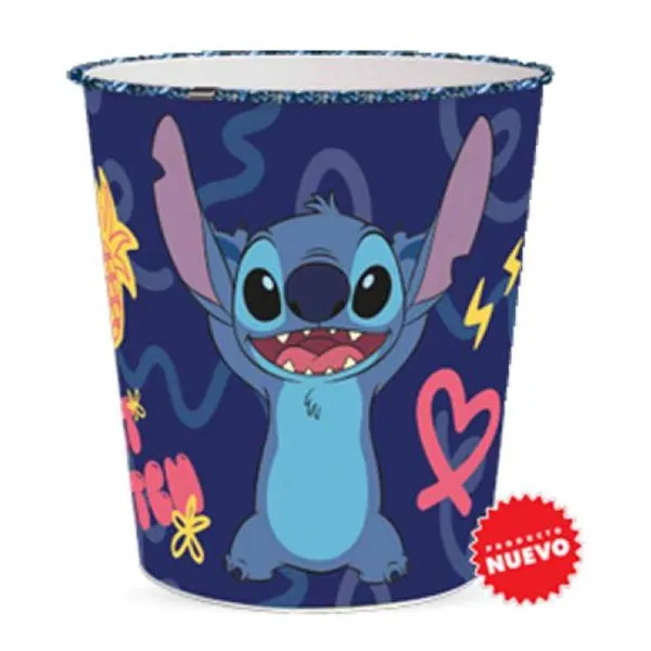 Papelera 22x21 cm -dustbin- "lilo & stich