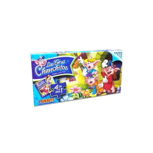 Puzzle Duravit chico tres chanchitos caja x4 unid.