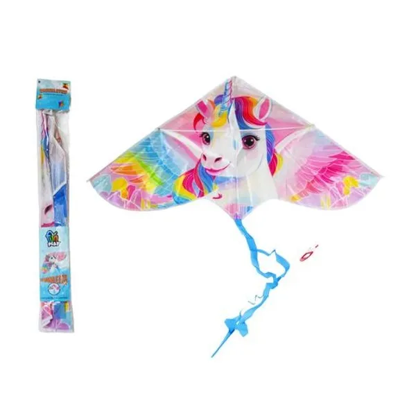Barrilete unicornio 95x47 cm x unidad en bolsa