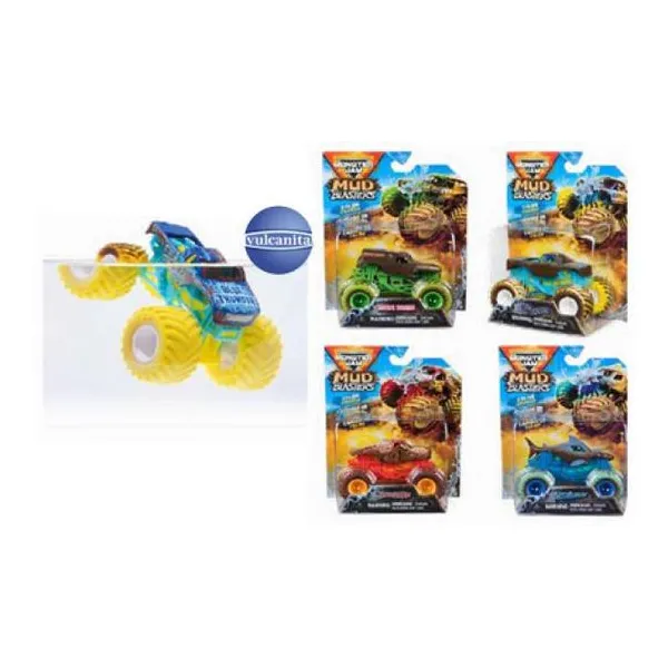 Monster jam mud blasters- vehículos escala 1:64 cambian de color