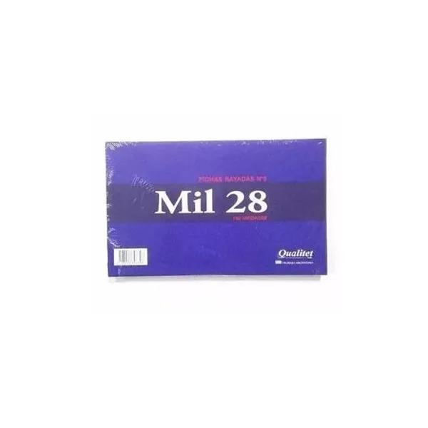 Fichas n.° 3 rayada x100 unidades mil28