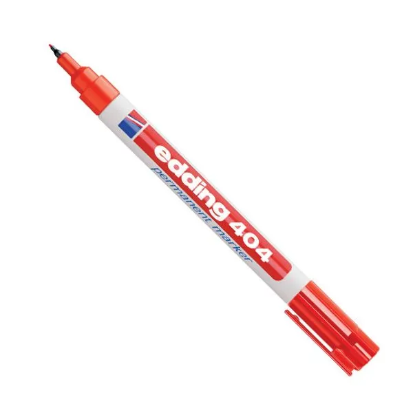 Marcador Edding e 404 perm.para e.f.0,75 mmrojo
