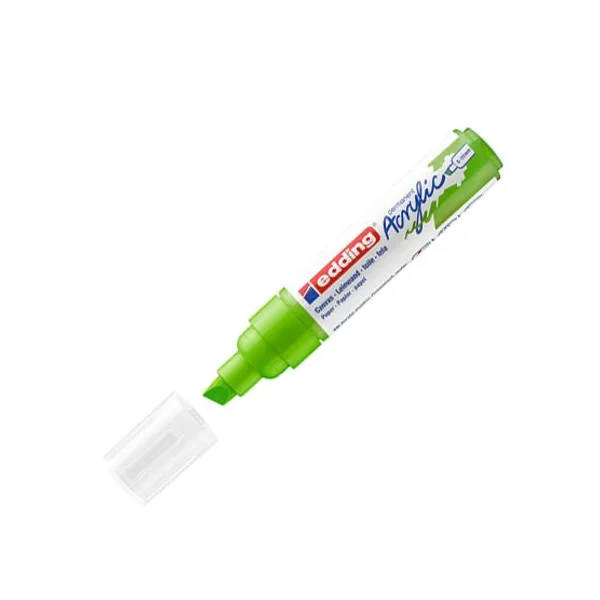 Marcador Edding 5000 perm.acrílico 10 mmverde limon