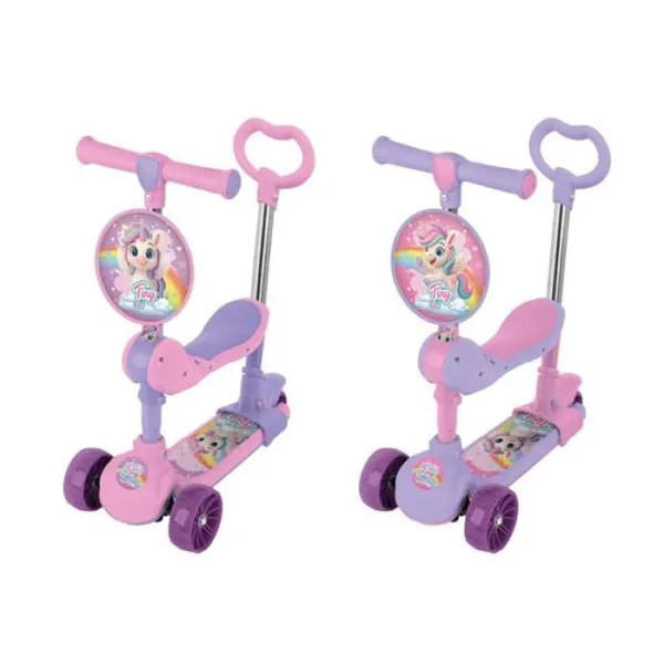 Monopatin 3 en 1 con luces andador-intermedio-monopatin Tiny unicornio
