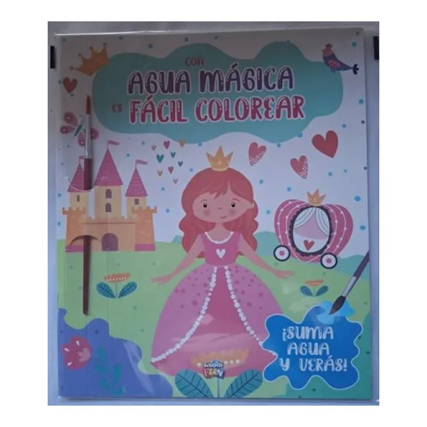 Con agua mágica es fácil colorear-las princesas