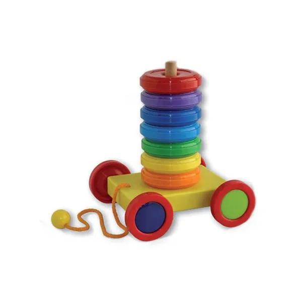 Carrito arrastre playstik ensartado de plástico