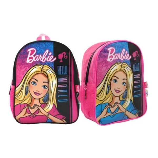 Barbie mochila 12" espalda -hello
