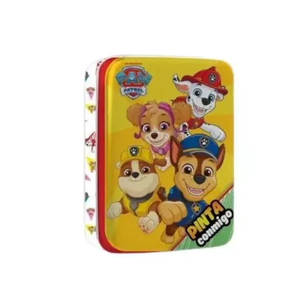 Set editorial vertice lata pinta conmigo Paw Patrol