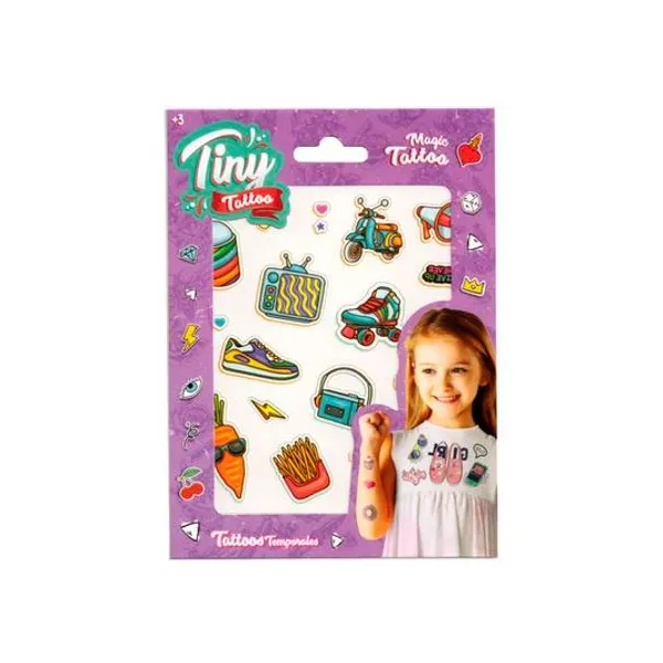 Plancha de tatuajes temporales infantil x1 12.5x17 54613