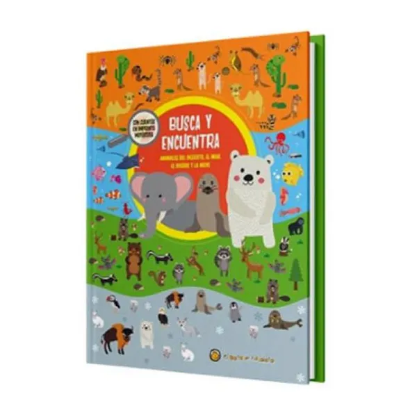 Busca y encuentra: animales: desierto/mar/bosque/nieve