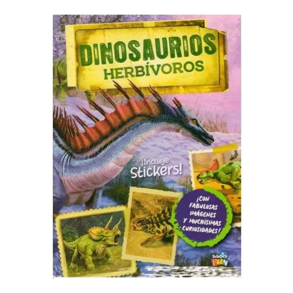 Dinosaurios herbivoros con stickers