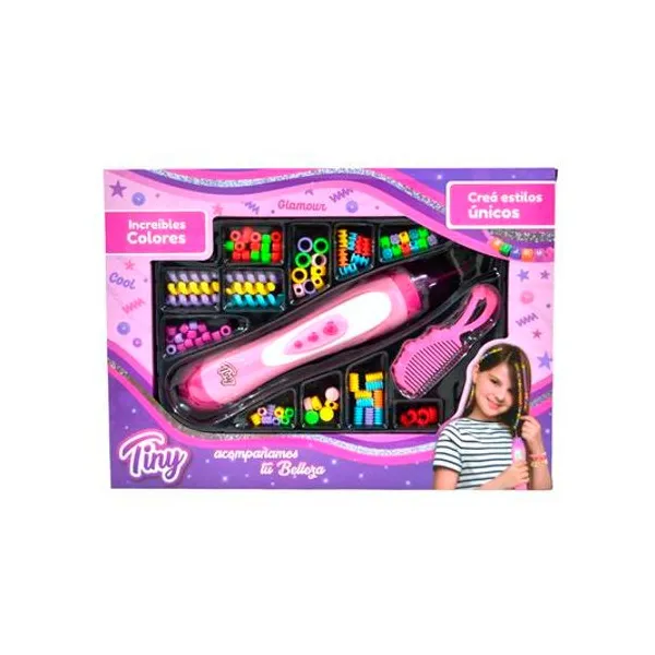 Set para armar bijou con trenzador en caja 35x25x5.5 cm
