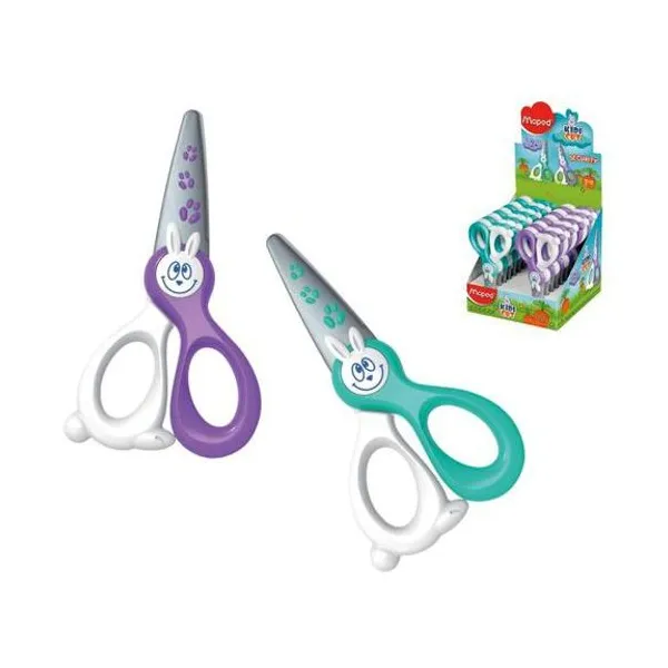 Tijera escolar plástica kidikut 12 cm x1 color Maped
